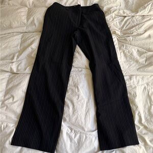 Women’s Black Pinstripe Dress Pants Ann Taylor 6